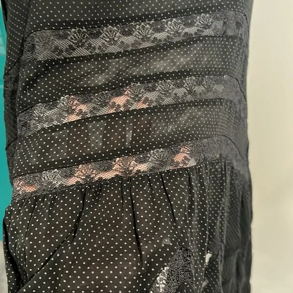 **SOLD** Free People Voile and Lace Trapeze Slip in all black - S - Picture 12 of 17